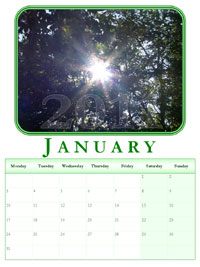 powerpoint calendar January