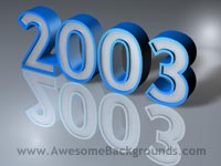 year 2003 - powerpoint backgrounds