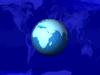 earth globe title - animated powerpoint backgrounds