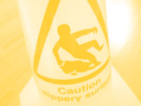 caution slippery - powerpoint backgrounds