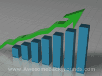 growth graph - powerpoint backgrounds