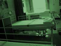 hospital bed - powerpoint backgrounds