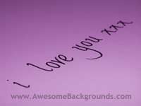 i love you letter - powerpoint backgrounds