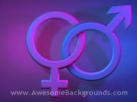 male and female symbols - powerpoint backgrounds