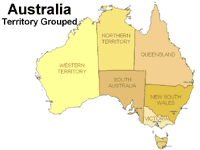 australia map - powerpoint map