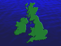 UK map - powerpoint backgrounds