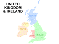 UK Map - powerpoint backgrounds