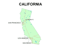 us state map california - animated powerpoint backgrounds