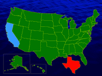 editable us states map - powerpoint templates