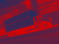 midi truck - powerpoint backgrounds