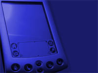 palm pda - powerpoint backgrounds