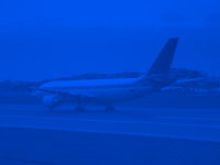 plane landing - powerpoint backgrounds