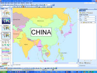 editable country names - powerpoint maps