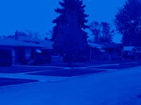 row of homes - powerpoint backgrounds