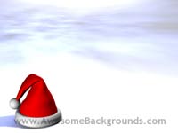 santa hat - powerpoint backgrounds