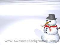 snowman - powerpoint backgrounds