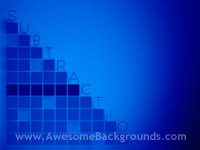 subtraction - powerpoint backgrounds