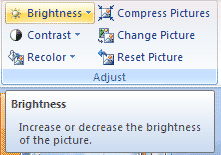 powerpoint brightness