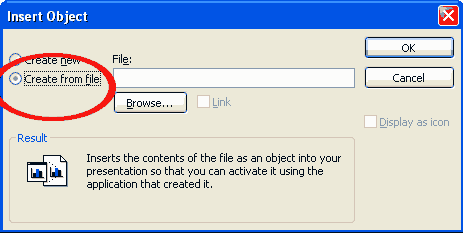 click create from file