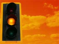 traffic light amber - power point templates